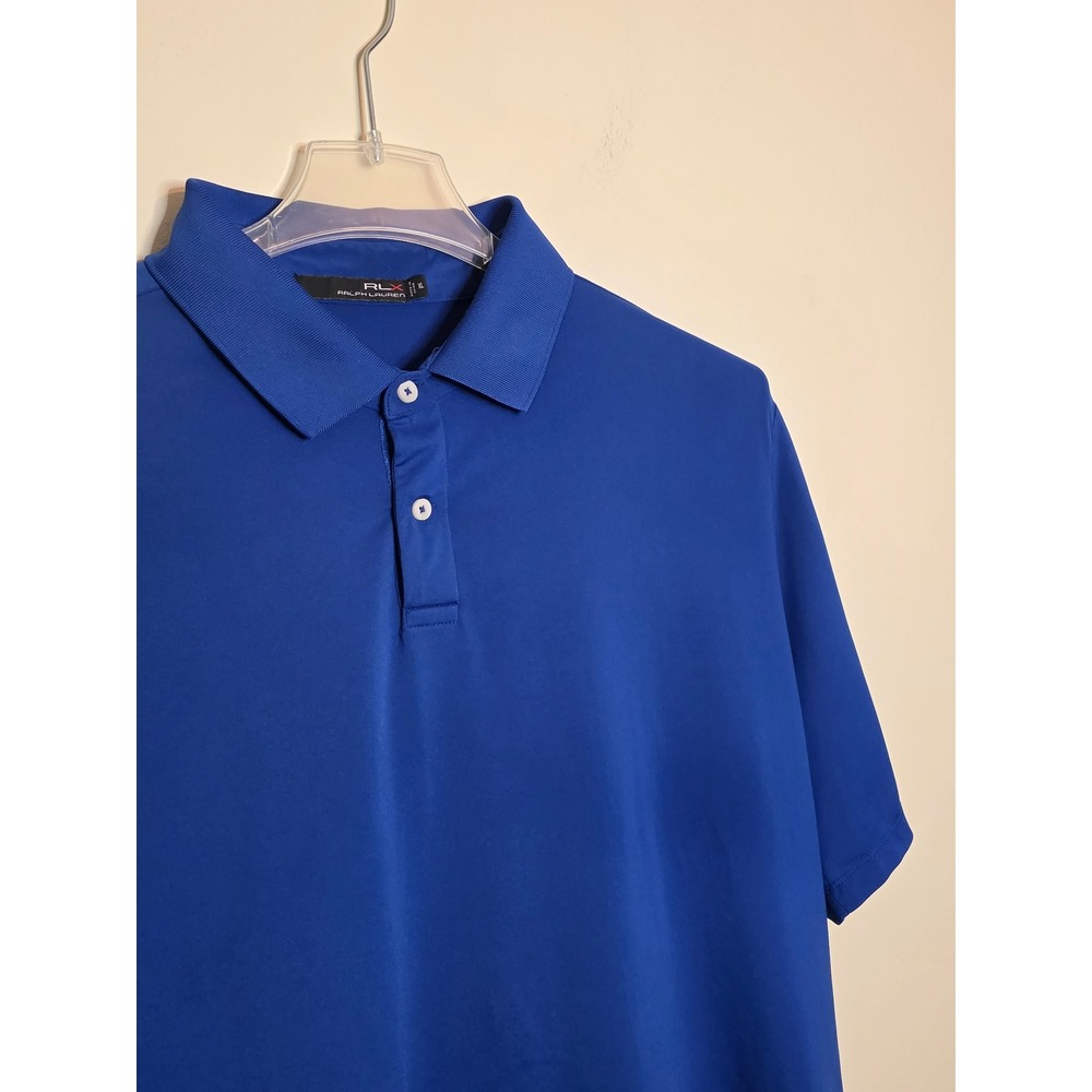 RLX Ralph Lauren Men's XL Golf Polo Shirt Brookstone Golf & Country Club Blue - Picture 2 of 8